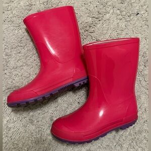 Kids Pink Rain Boots